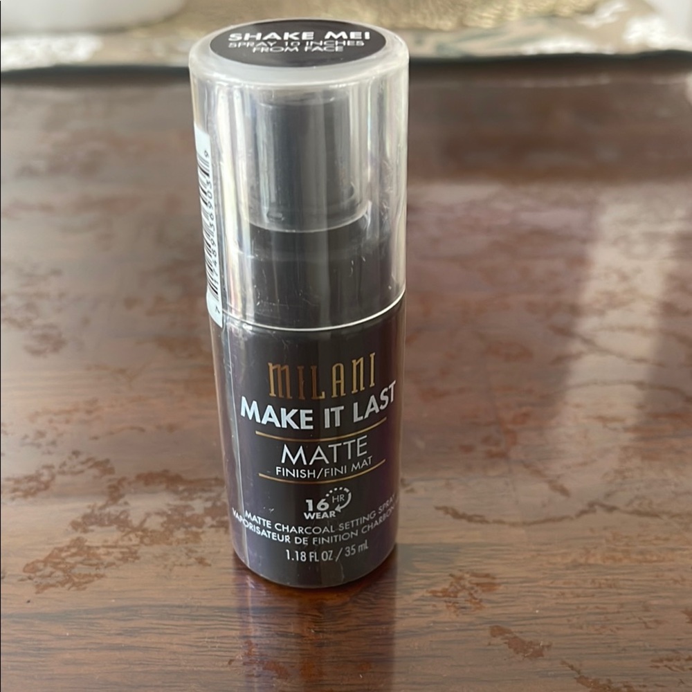 Milani Matte Finish Setting Spray - Black and Silver- SEALED